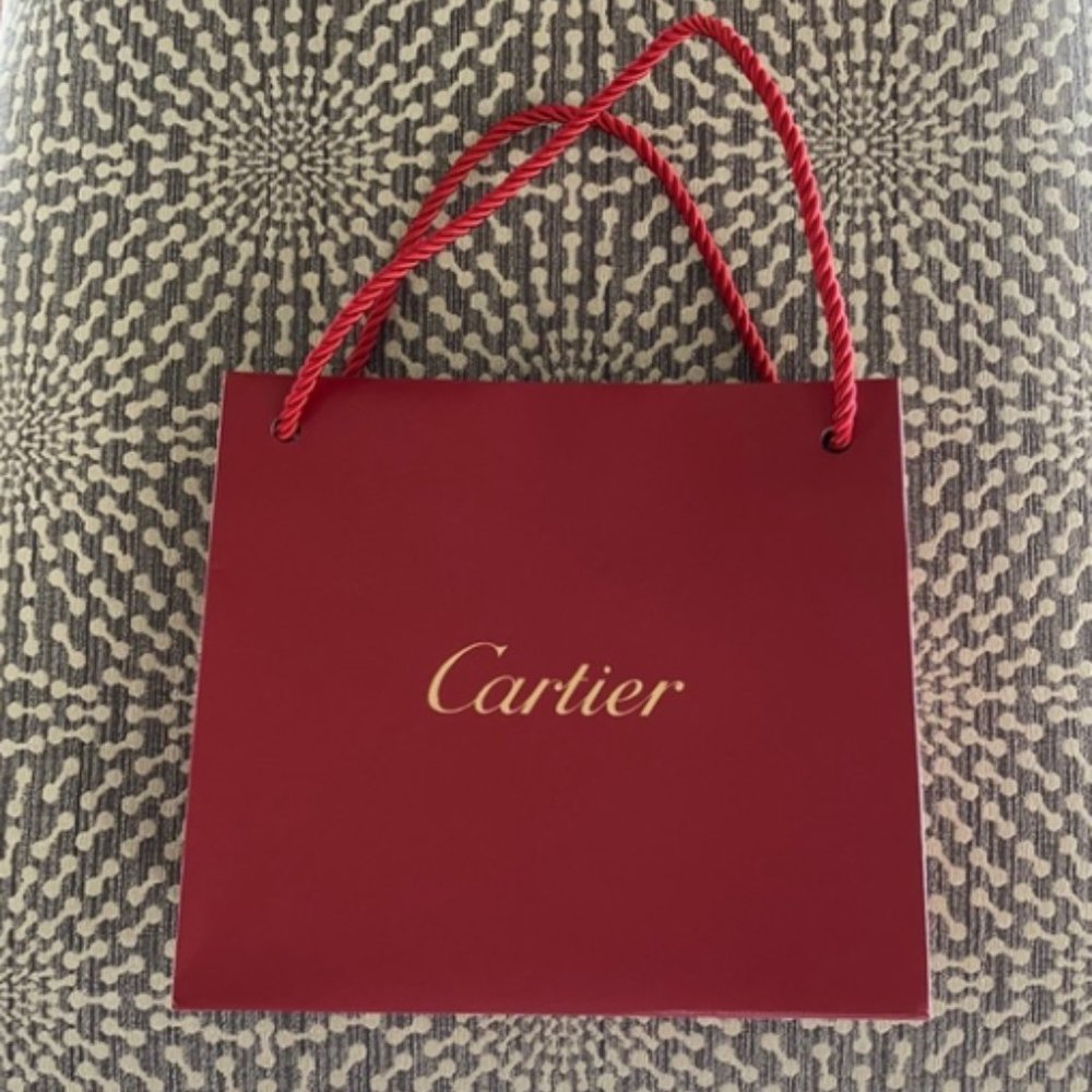 Authentic Cartier Small Gift Bag